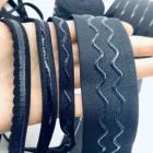 Elastic Elastic Band Custom High Quality Brand Logo Polyester Nylon Jacquard Elastic Band For Underwear Clothing Webbing