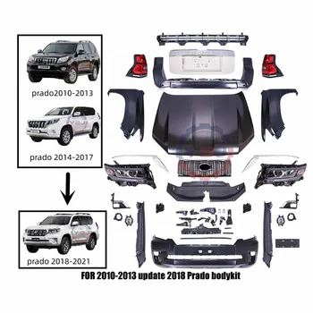 YBJ auto parts facelift Land Cruiser Prado 2008-2015 upgrade 2018 body kit old to new FJ150 GRJ150 2021 front bumper kit