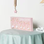 Gift Easter Gifts New Easter Gift Wooden Pink Rabbit Plate Personalized Decoration Easter