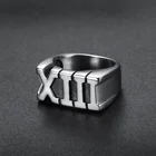 Ring Letter ODM Customised Texts Ring Stainless Steel Silver Bronze With Letter Gents Design Jewelry