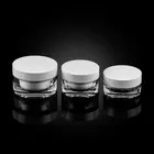 Acrylic Round Jar For Cosmetic Cream 5g 10g 15g 30g 50g 100g 200g