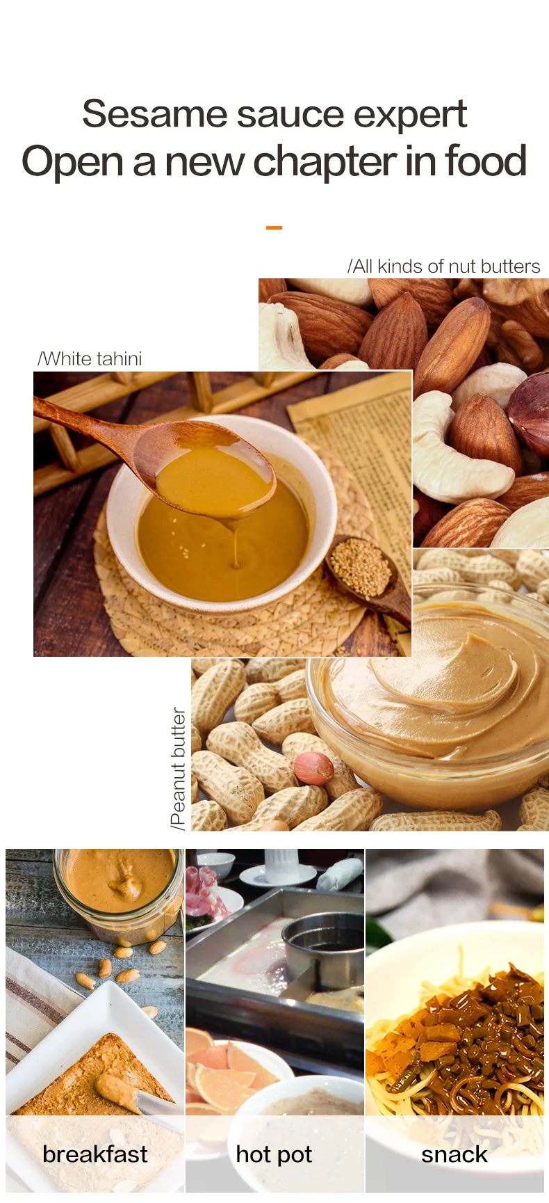 2022 Cheap Commercial Automatic Peanut Butter Tahini Hazelnut Peanut Butter Grinder Making Maker Machine factory