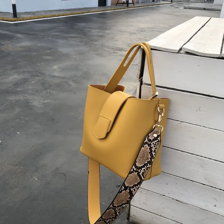 New ladies hand bags elegant shoulder bucket bag women purses and handbags 2020