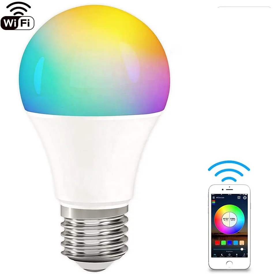 personeelszaken telegram zondaar Best Multi Colour Dimmable E27 Warm White 8w Smart Light Bulb Led Wifi Lamp  E27 E26 B22 Focos Para Alexa - Buy 12w Smart Light Bulb Led Wifi Lamp E27  E26 B22