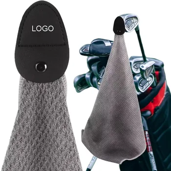 Custom Logo 40X60Cm Waffle Golf Towel Microfiber Magnetic Golf Towels