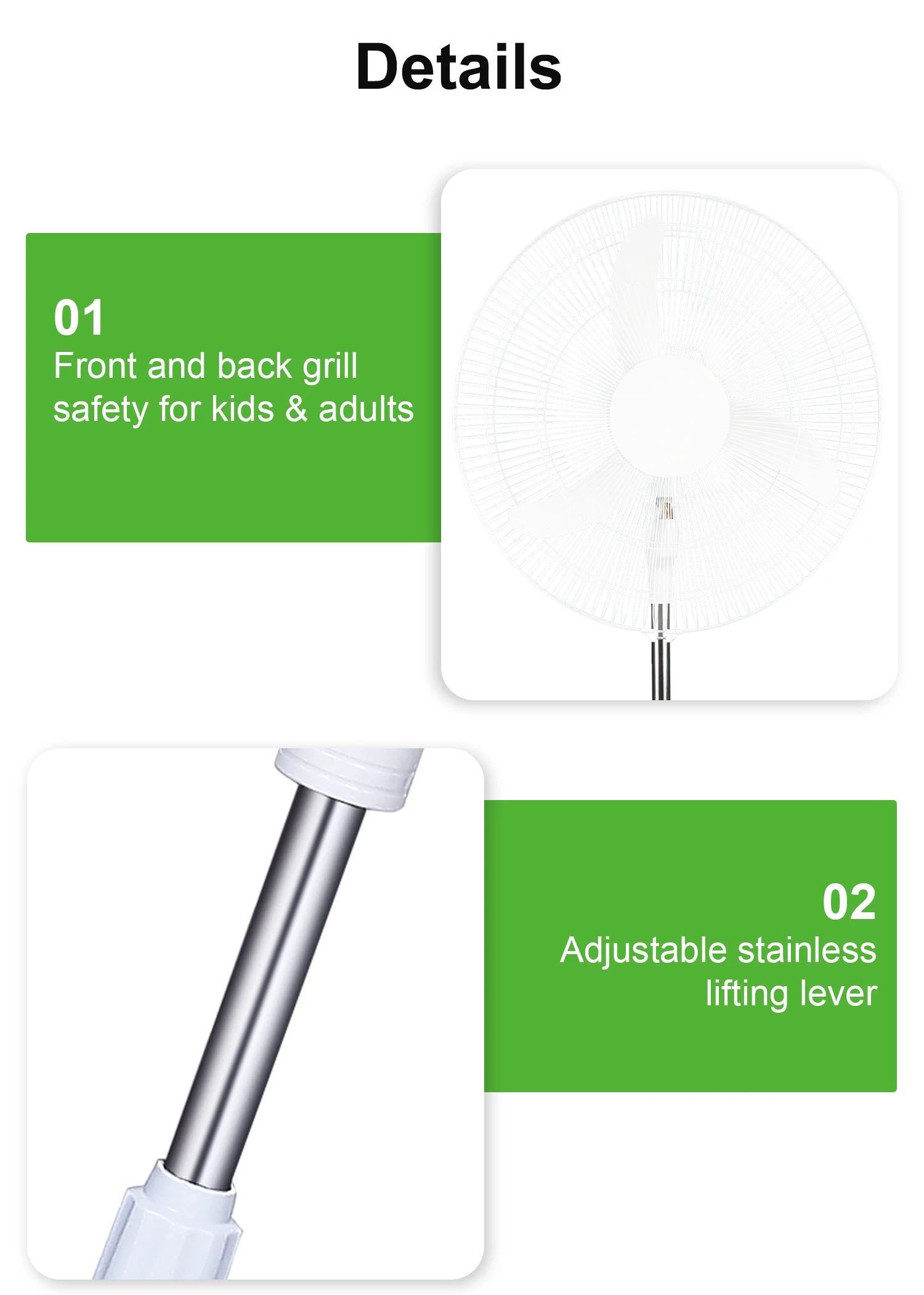 Solar Fan, 18Inch, 110-220V, Battery - detail 28