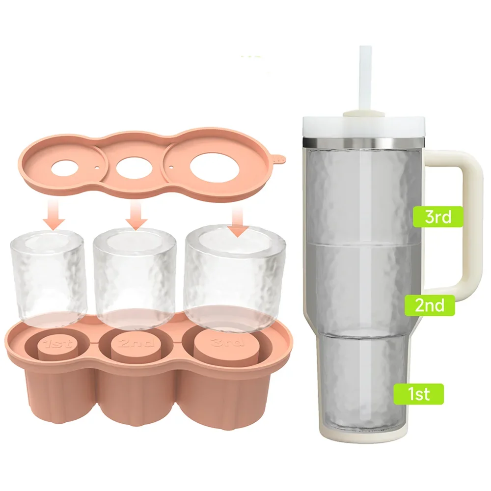 product for stanley cup silicone circle ice mold for iced juice drinks and coffee eco friendly ice cream maker lid-4
