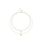 Heart Pendant Pendant High-quality Vintage Heart And Star Pendant With S925 Silver Lady Necklace In Double Layers