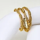 Wholesale Gold Wholesale 14K Gold Plated Twisted Chain Rope Necklace With Leaf Charm Necklace Jewelry