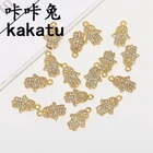 2021 New Devil's Eyes Filled Charm Alloy Jewelry Diy Necklace Pendant Jewelry Accessories Turkish Style
