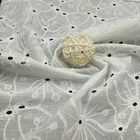 100% 2020 Turkish 100% Cotton Fabric Eyelet Embroidery Fabric Cotton Fabric For Dress
