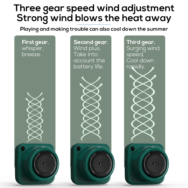 Speeds Hands-free Neck Fan, G01, Portable, 800mAh - detail 12