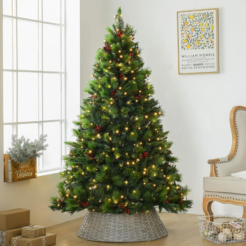 product cheap custom christmas tree artificial led light christmas tree arbol de navidad 240cm large christmas tree with light-4