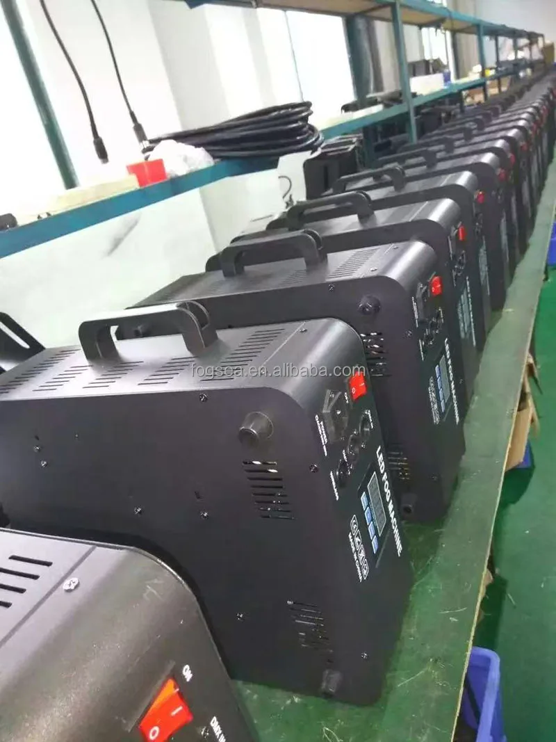 Professional 1500W LED RGB Color Fogger for Stage DMX Disco DJ Party Smoke Machine Electric Metal Machine