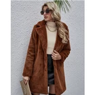 Women Fashion Autumn Winter Women Warm Faux Fur Coat Jacket Coat