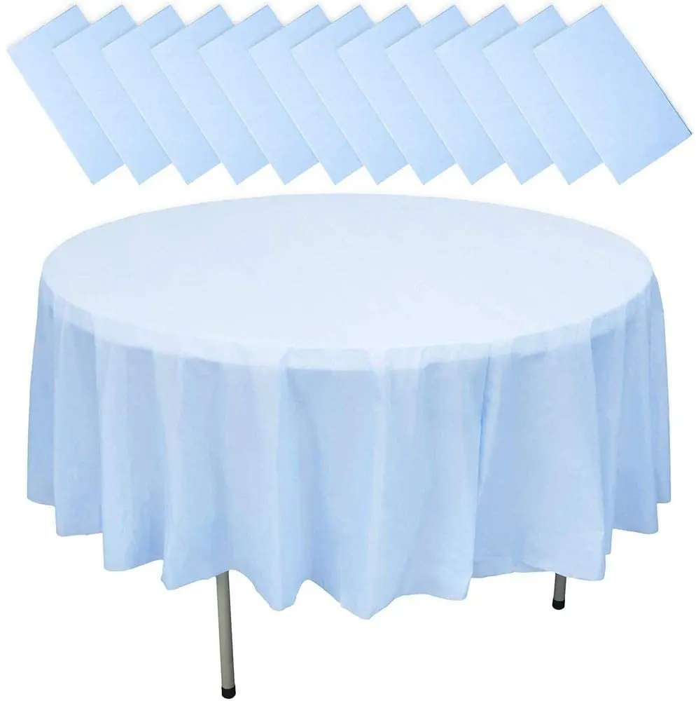 84inch Heavy Duty Round Plastic Party Tablecloth Sky Blue Peva Disposable  Table Cover - Buy 84 Inch Round Tablecloth,Heavy Duty Tablecloth,Plastic  Party Tablecloth Product on Alibaba.com
