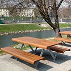 Garden Table Bench Seat Wooden Street Leisure Outdoor Table And Bench