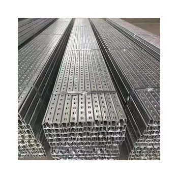 2m length 22*41  magnesium aluminum alloy galvanize unistrut  steel building strut