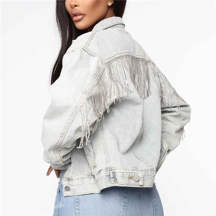 plus size rhinestone jacket