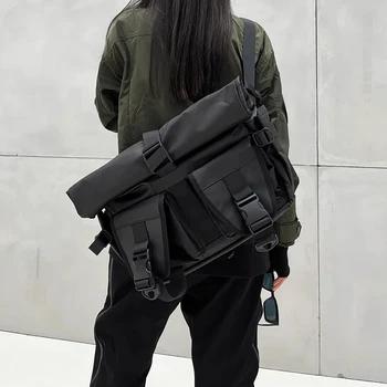large travel ready crossbody shoulder bag business laptop bag for men women computer messenger bag