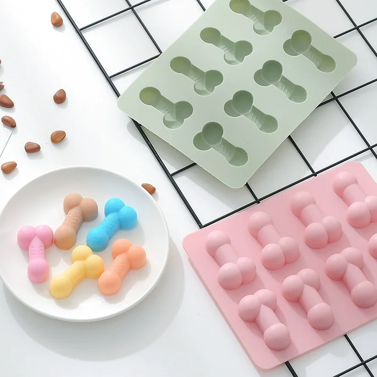 2023 new arrival Funny Baking Pan Decorating Baking Chocolate Fondant Mould Ice Cube Trays for Birthday Single Party
