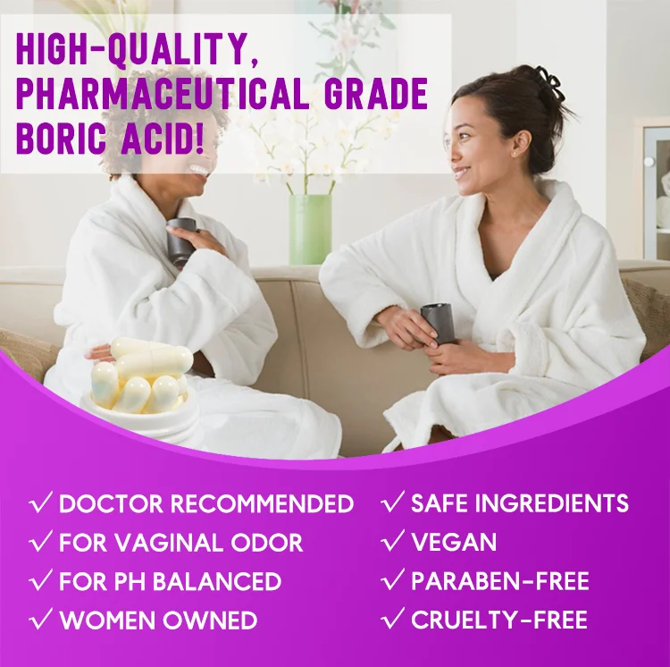 Wholesale Boric Acid Suppositories Pill Vagina Powder Capsules Yoni