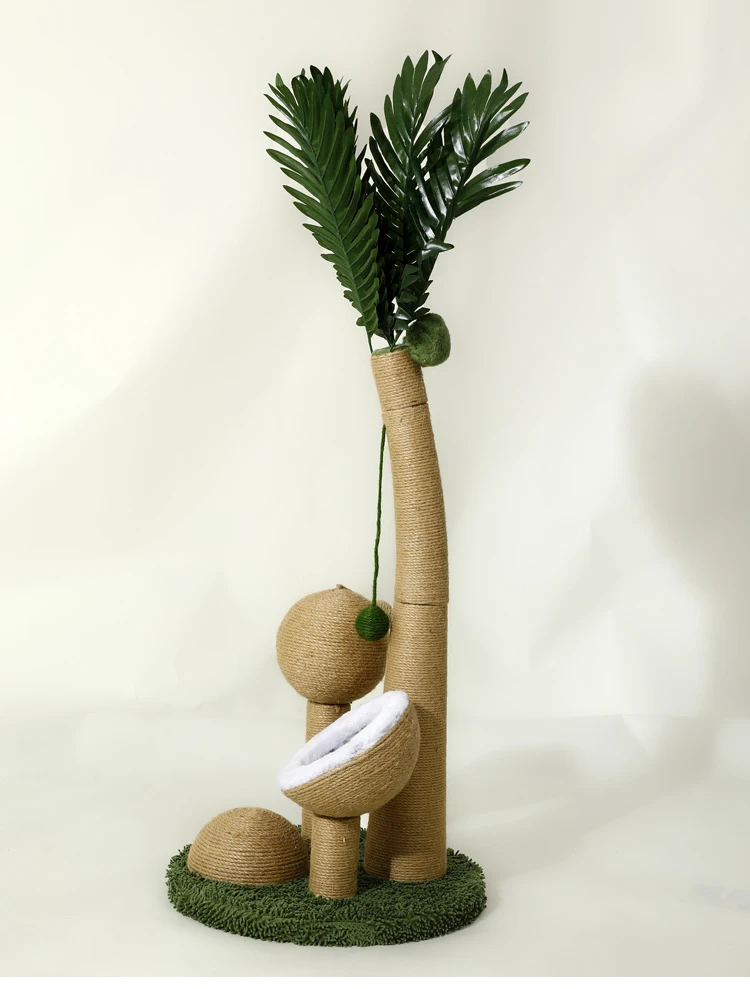 2024 Summer Cat Climbing Tree Sisal New Cat Scratching Board Grinding Claw Cat Toy manufacture