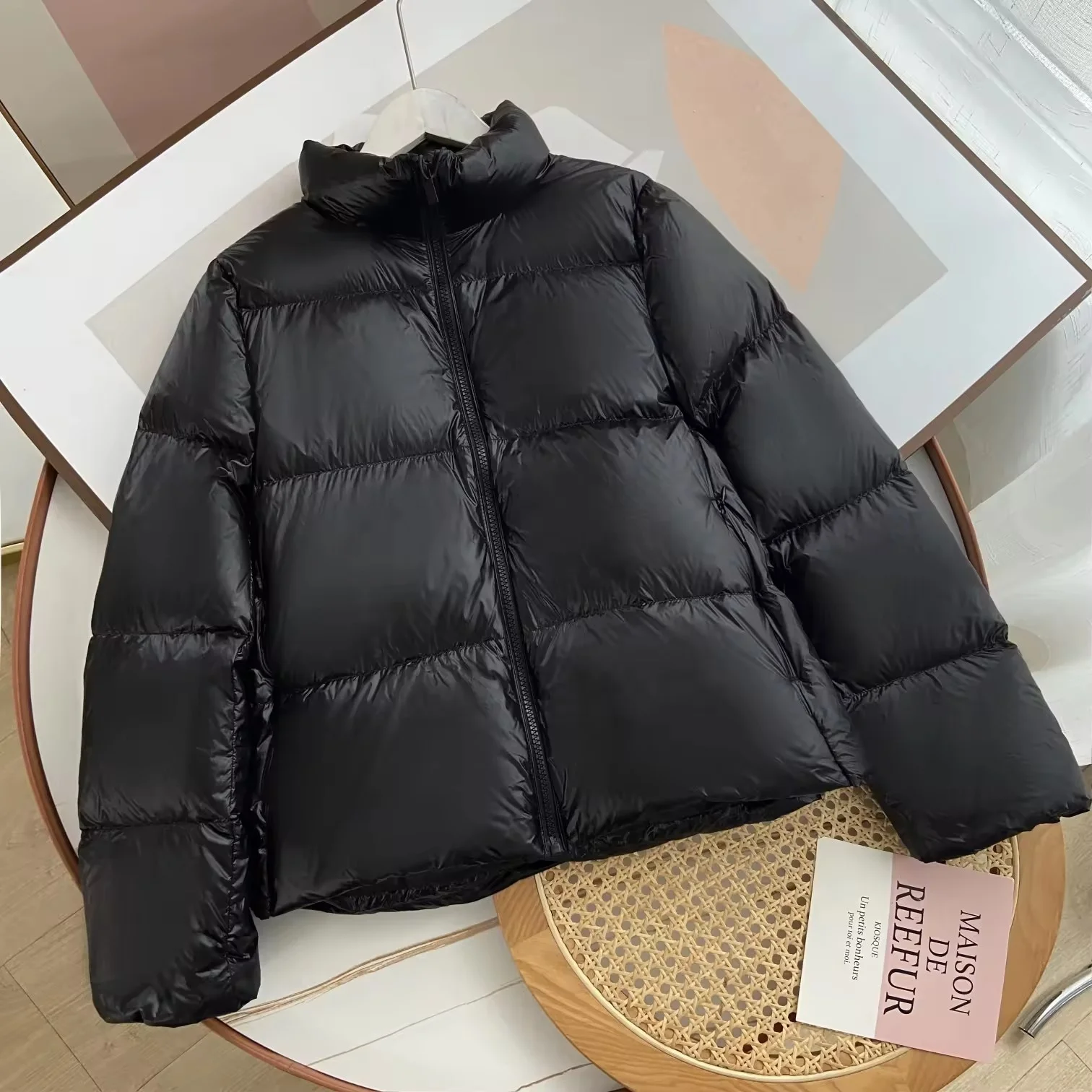 Womens Quilted Puffer Coat Hoodie Winter Oversized Mid-Length Padded Down Jacket Warm Heavyweight Bubble Outerwear