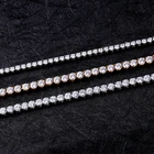 Diamond Luxury Custom Bridal Jewelry CZ Bracelet Stainless Steel Gold Plated Tennis Chain Iced Out Diamond Necklace