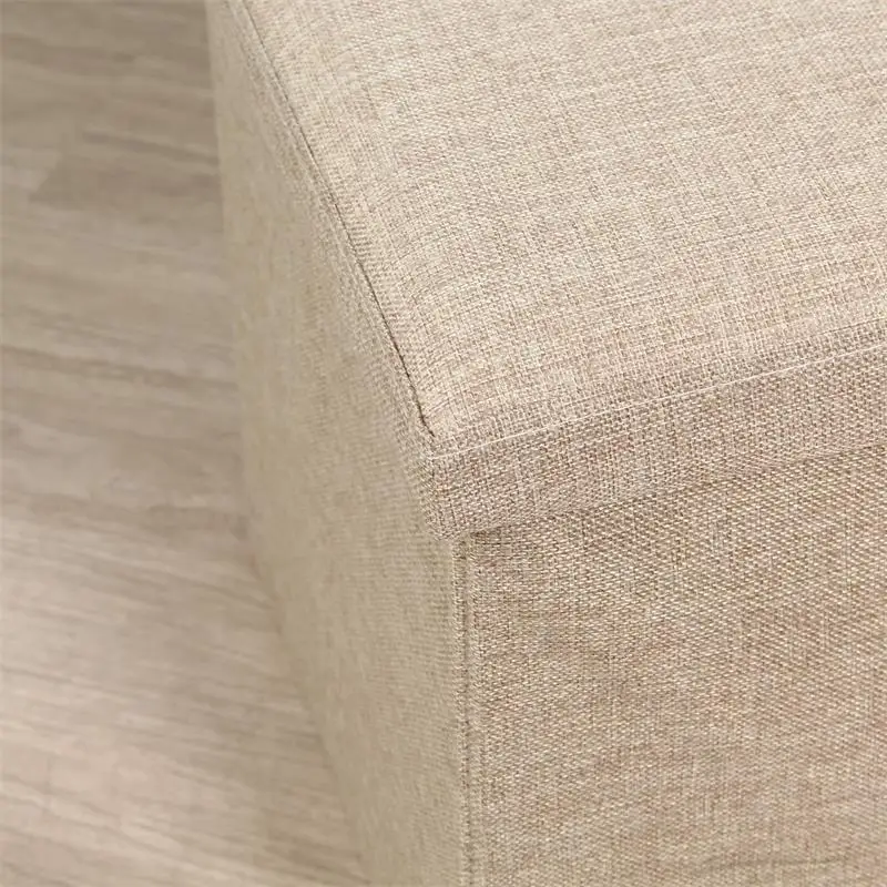 Modern Fabric Foldable Storage Ottoman & Stool for Living Room Home Furniture manufacture