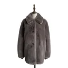 Rex Rabbit Coats New Arrived High Quality Fashion Rex Rabbit Fur Ladies Winter Coats 2021