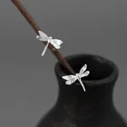 Earrings Girls Cute Dragonfly 925 Sterling Silver Women Ear Stud Earrings For Girls Jewerly Gifts