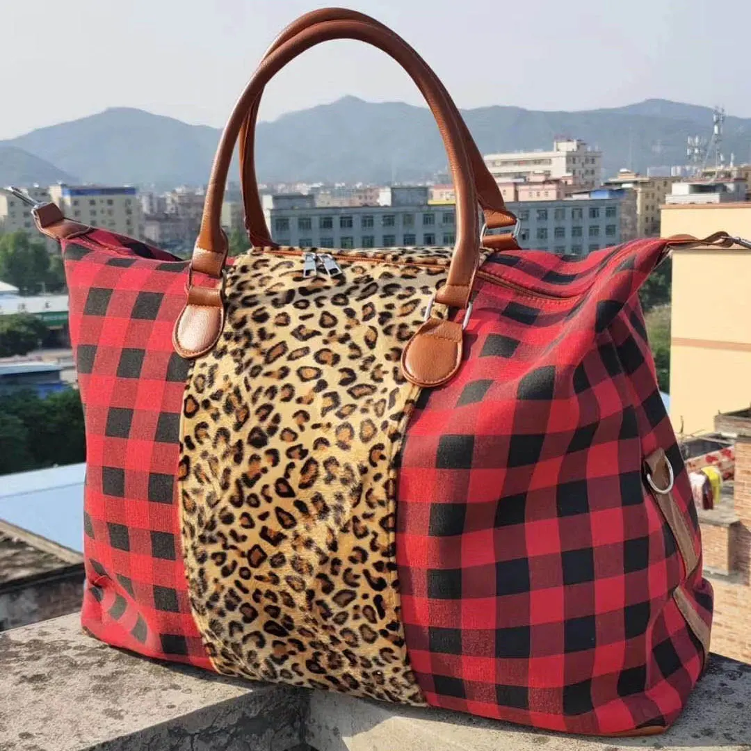 cheetah weekender bag