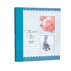 Baby Album Custom Coloring Printing Sewn Binding Baby Keepsake Record Milestone First Year Memory Album Photo Journal Book For Bbay