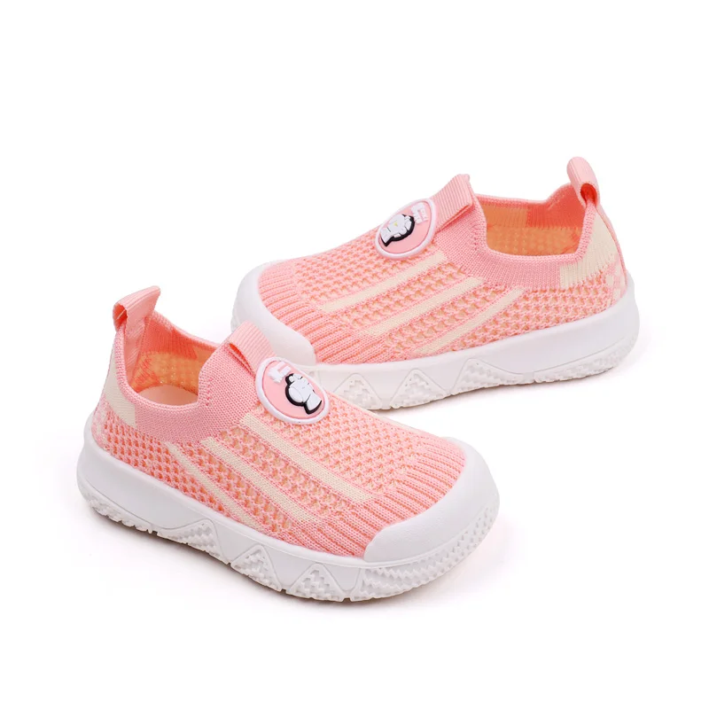 Mesh Breathable Color Matching Cartoon Baby Toddler Shoes for Girls and Boys supplier