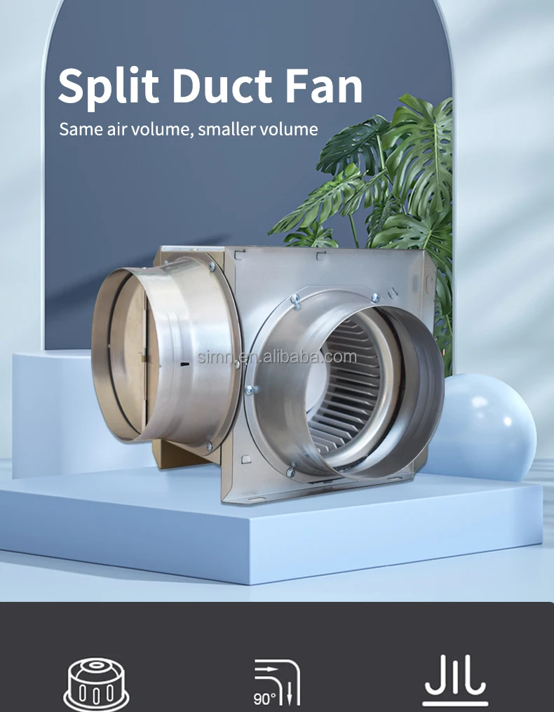 Split Duct Fan, 230V, Plastic - detail 2
