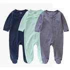 100% High Quality Full Sleeve 100% Cotton Ropa De Bebes Baby Boys' Girls' Rompers Rompers Baby Clothing