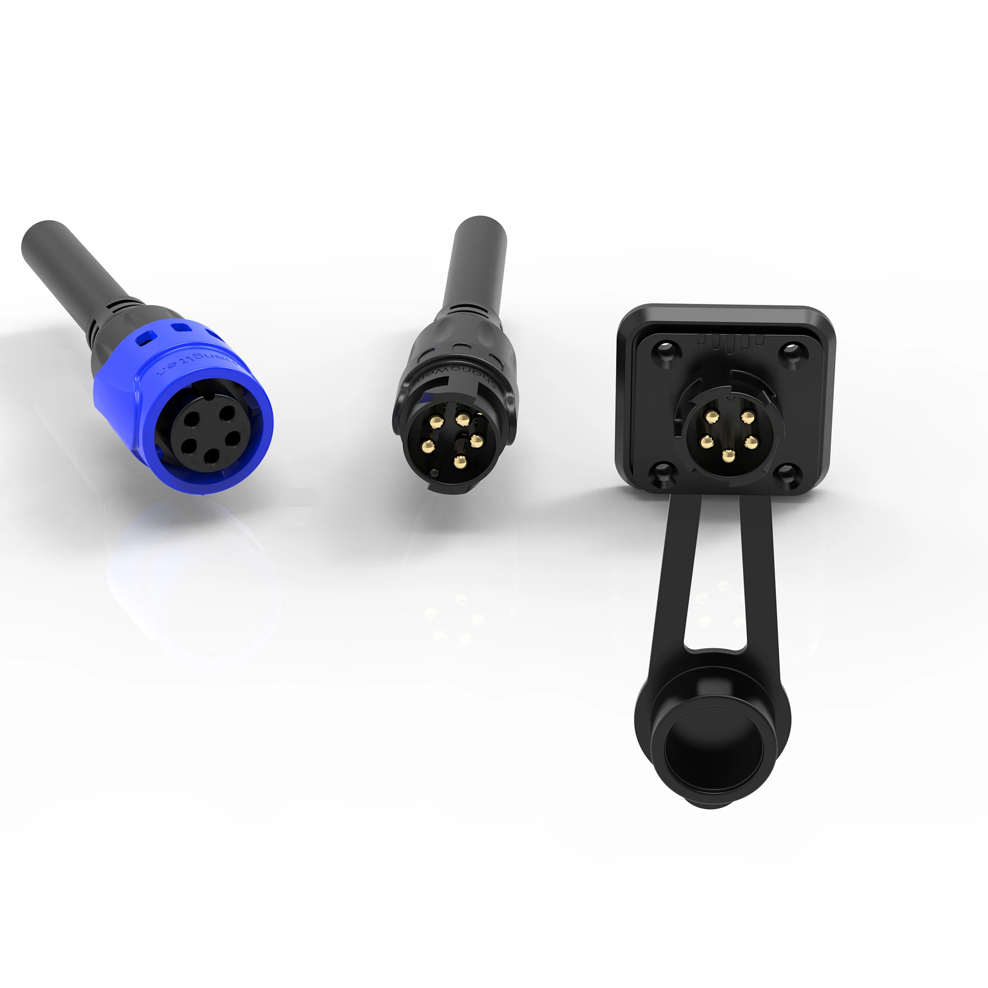 M19 Series Industrial Outdoor 3+9pin 2pin 3pin 4 Pin 5 Pin 6pin 9pin Male Connector