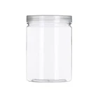 Plastic Biscuit Container Biodegradable PET Plastic Cookie Biscuit Spice Dry Food Storage Container Jar For Delivery