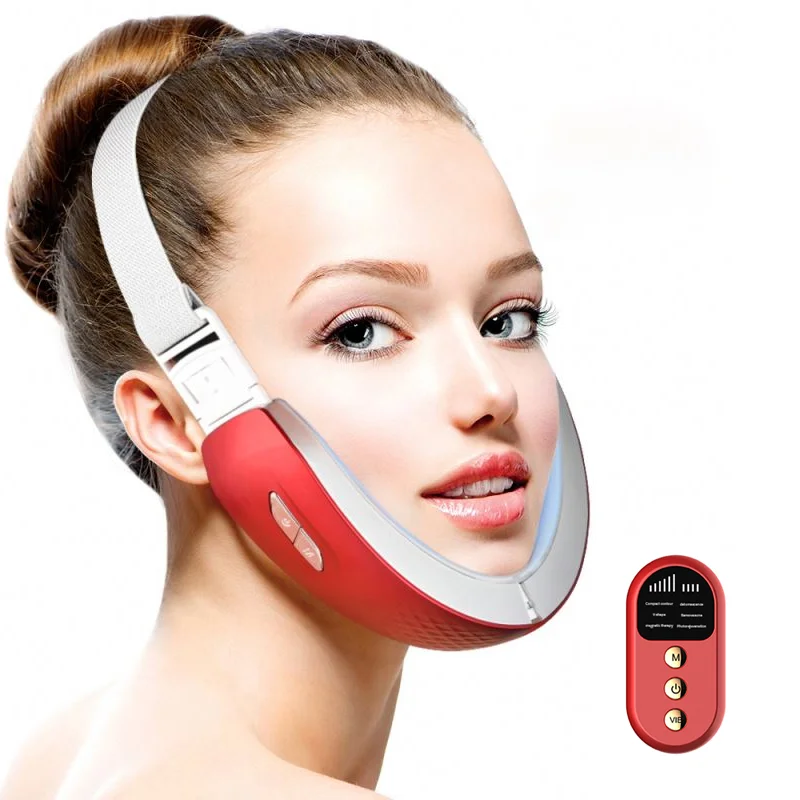 Electric Vshaped Thin Face Slimming Cheek Massager Facial Lifting V