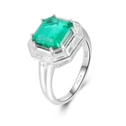 Jewelry Green Ring Brand New With High Quality DIY Jewelry Green Stone Ring Silver Jewelry For Women