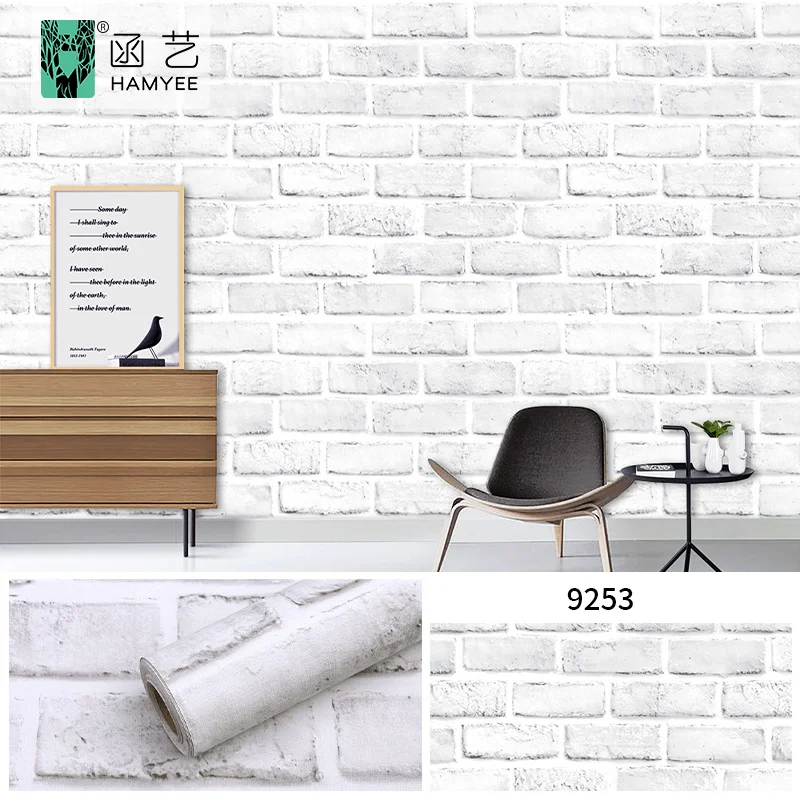 product factory price wholesale pvc modern brick peel  stick 3d wallpaper self adhesive contact paper for home decoration-60