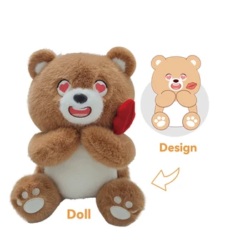 Wholesale Customized Logo T-Shirt Teddy Bear Stuffed Small Teddy Bear Plush Toy Multi-size plush sitting teddy bear animal toy