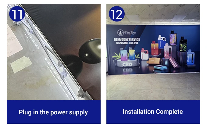 Customized Pillow Case Backdrop Stand for Trade Show Exhibition Expo Events H0cc18f1eb5c2414d8bc45d3c55c158183
