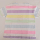 Girls Tops Factory Wholesale Summer Short Sleeve Girls Tops Color Striped Children T Shirts
