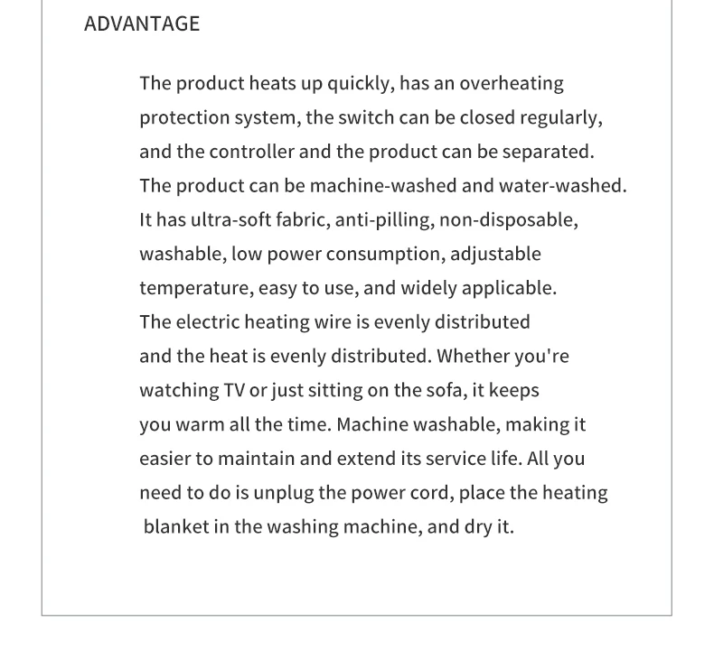 Electric Heated Blankets, 110V, Portable - detail 40