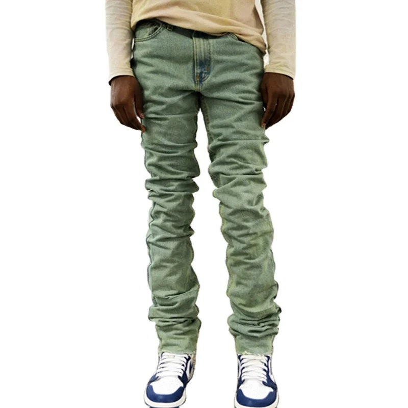 designer stacked pants