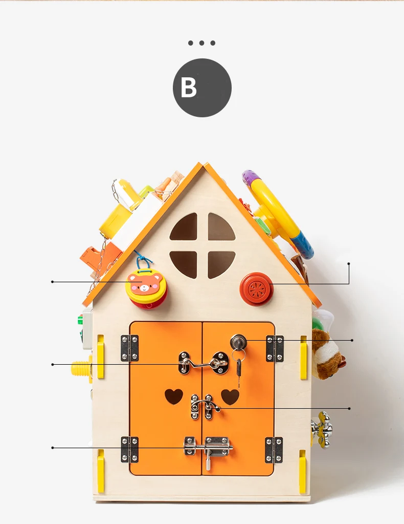 Rozwój Wczesna zabawka edukacyjna Kid Multi Montessori Busy Board Box dla zabawek inicjacyjnych dla maluchów fabryka