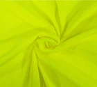 Polyester 100% Polyester Fabric EN20471 100% Polyester 1*1 Spandex Ribbon Fluorescent Comfortable Knit Fabric