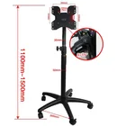 Tv Mobile TV Stand With Wheels Heavy Duty Universal Rolling TV Cart Fits Most 14- 32 LED LCD TVs With Shelf TV Trolley